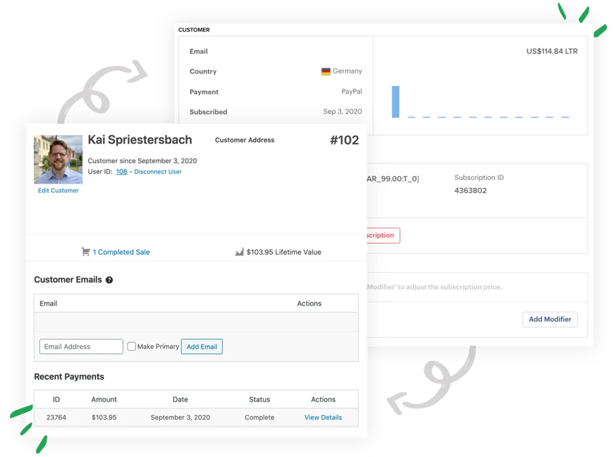 Product screenshot of paddle-for-easy-digital-downloads