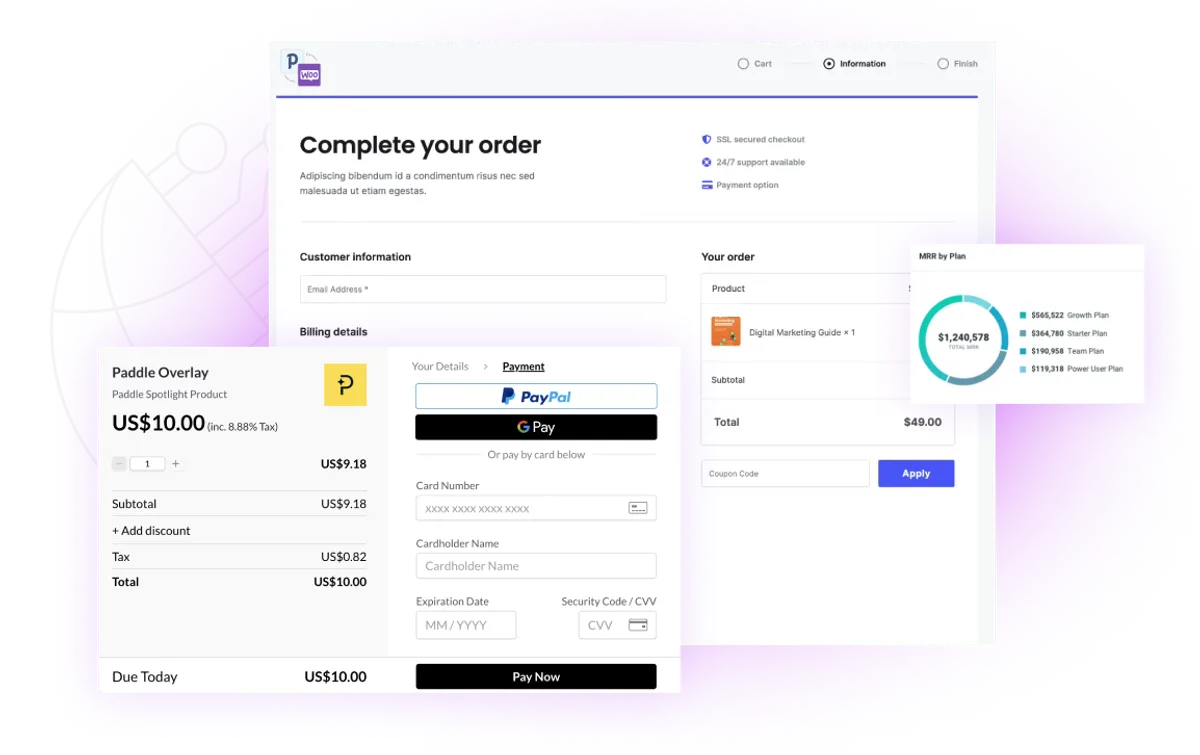 Product screenshot of paddle-for-woocommerce